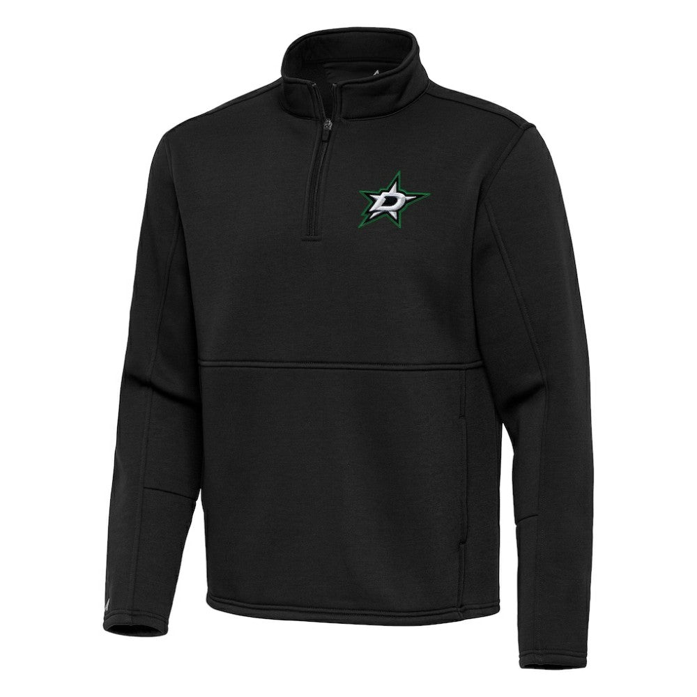 Dallas Stars Antigua Twist Quarter-Zip Pullover Jacket - Black - NHL 202264703