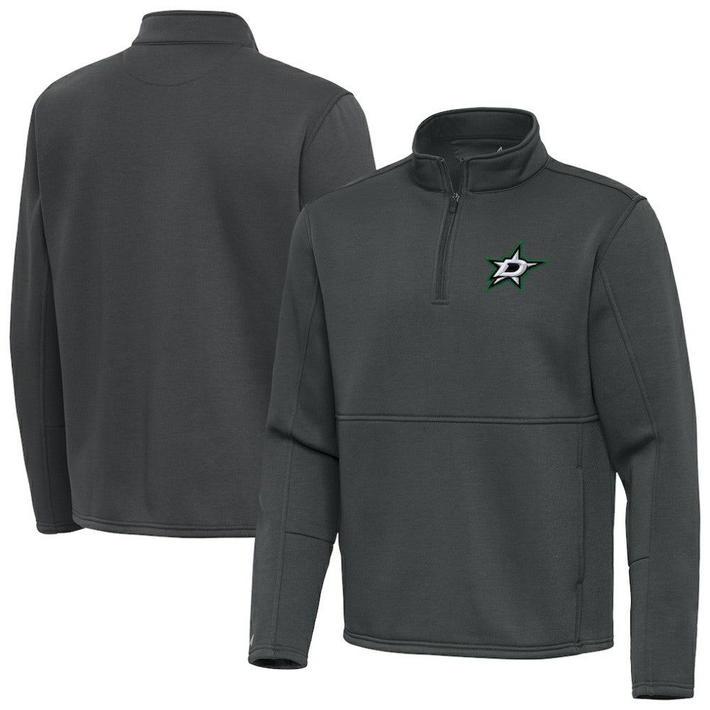 Dallas Stars Antigua Twist Quarter-Zip Pullover Jacket - Silver - NHL 202264704