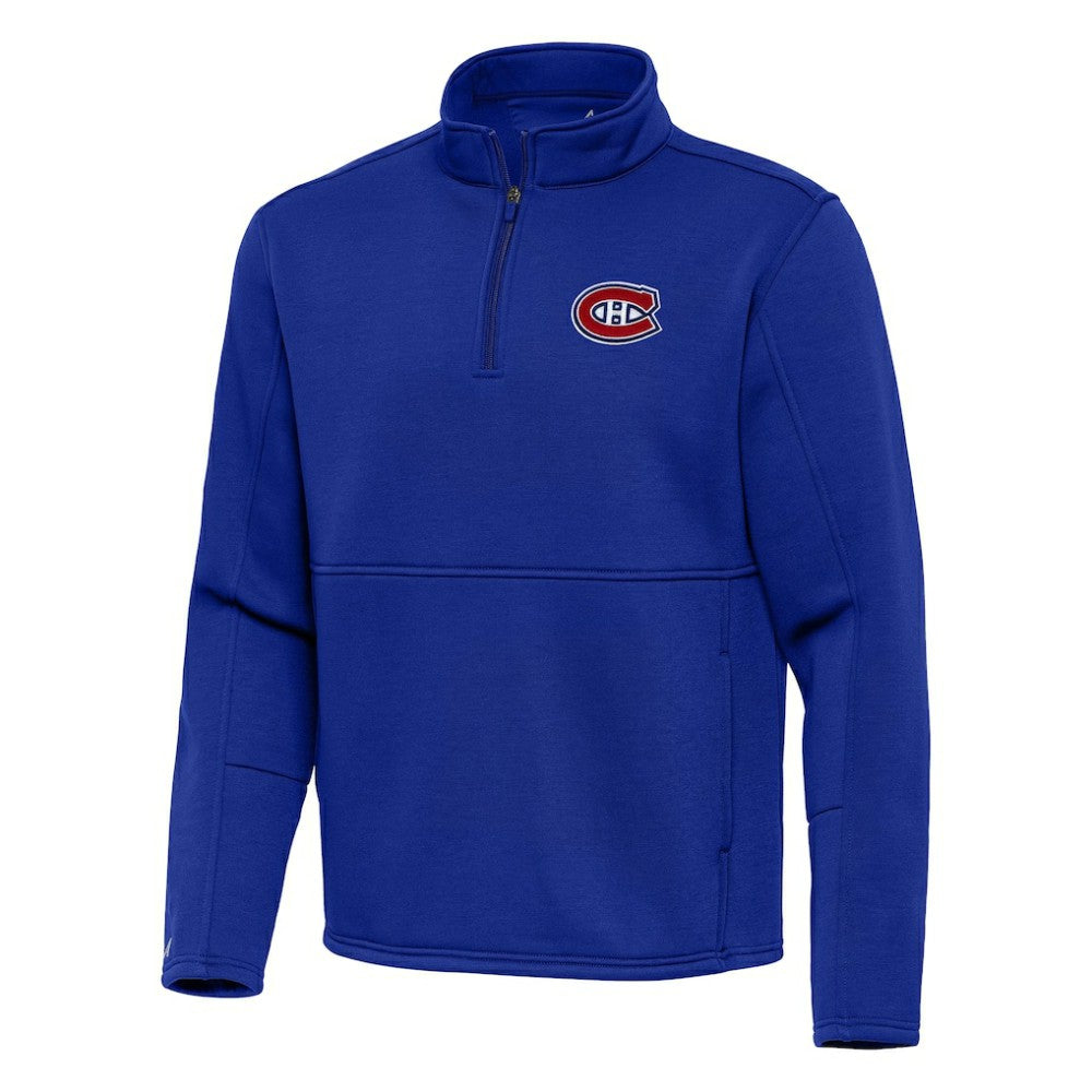 Montreal Canadiens Antigua Twist Quarter-Zip Pullover Jacket - Blue - NHL 202264715