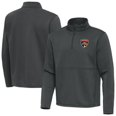 Florida Panthers Antigua Twist Quarter-Zip Pullover Jacket - Pewter - NHL 202264726