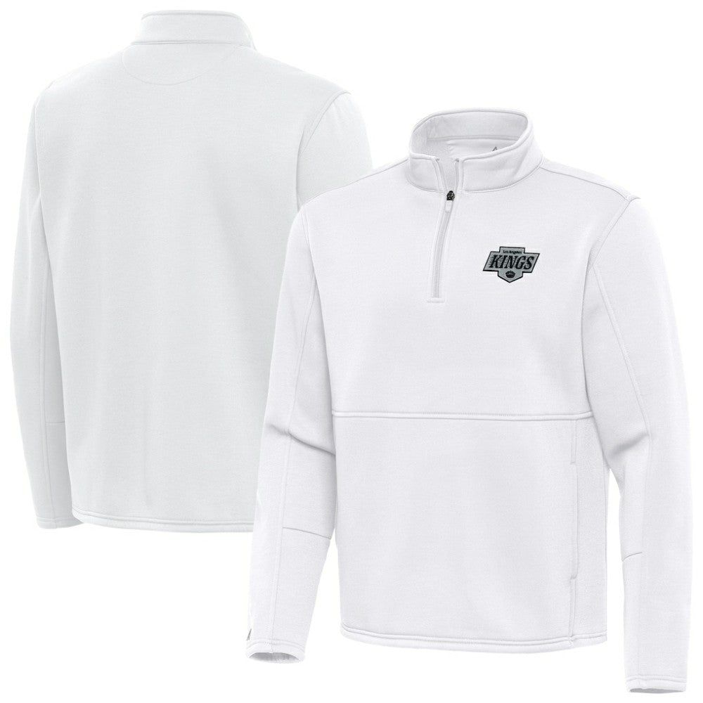 Los Angeles Kings Antigua Twist Quarter-Zip Pullover Jacket - White - NHL 202264735