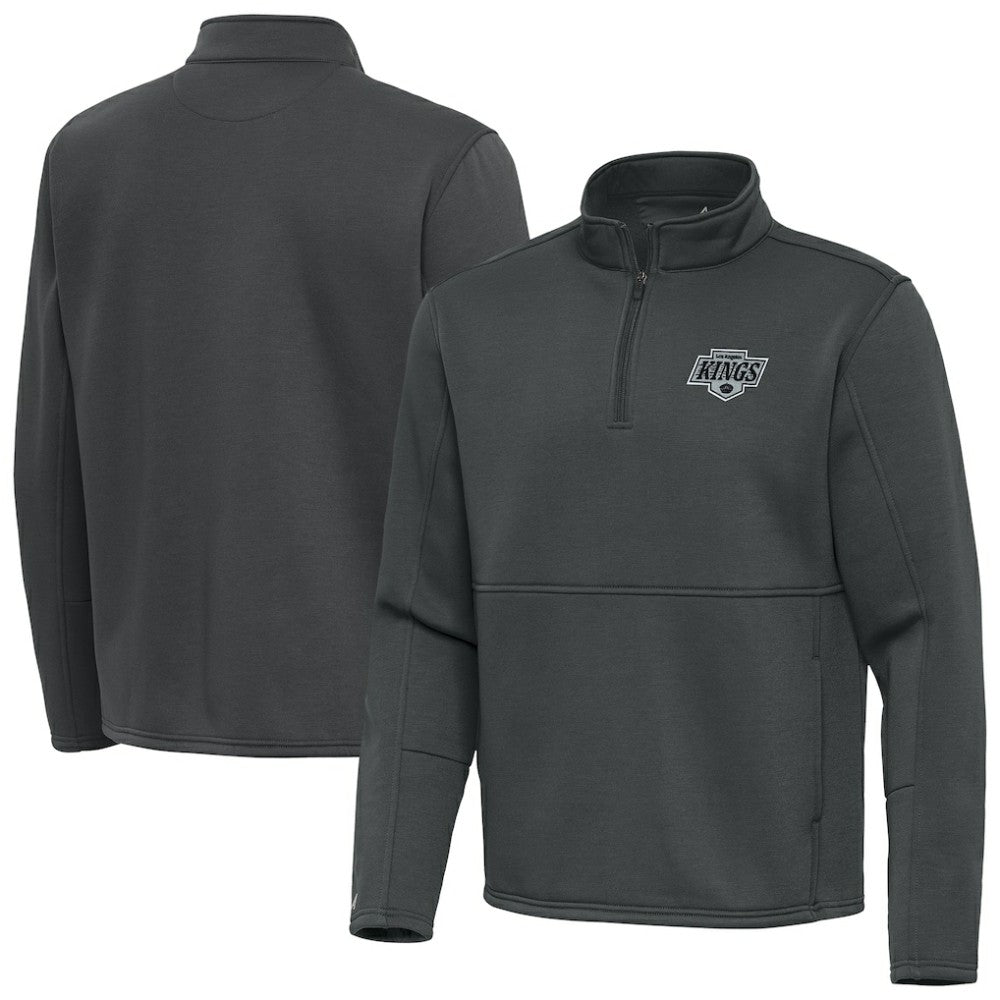 Los Angeles Kings Antigua Twist Quarter-Zip Pullover Jacket - Silver - NHL 202264736