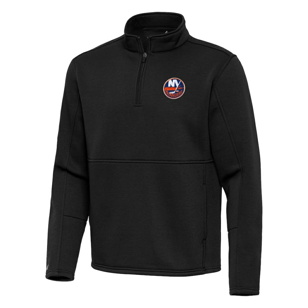 New York Islanders Antigua Twist Quarter-Zip Pullover Jacket - Black - NHL 202264739