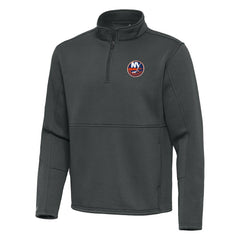 New York Islanders Antigua Twist Quarter-Zip Pullover Jacket - Pewter - NHL 202264740