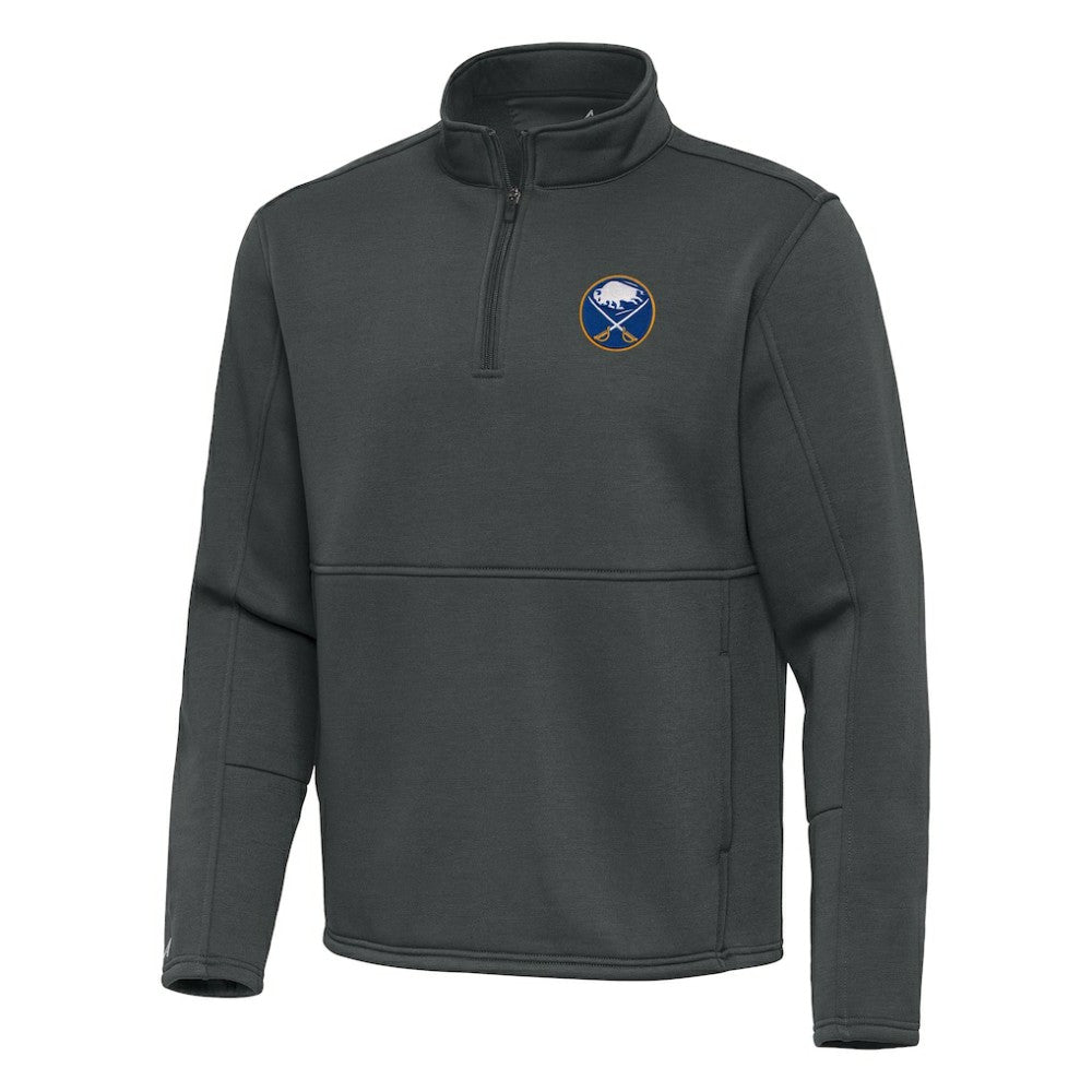 Buffalo Sabres Antigua Twist Quarter-Zip Pullover Jacket - Pewter - NHL 202264741