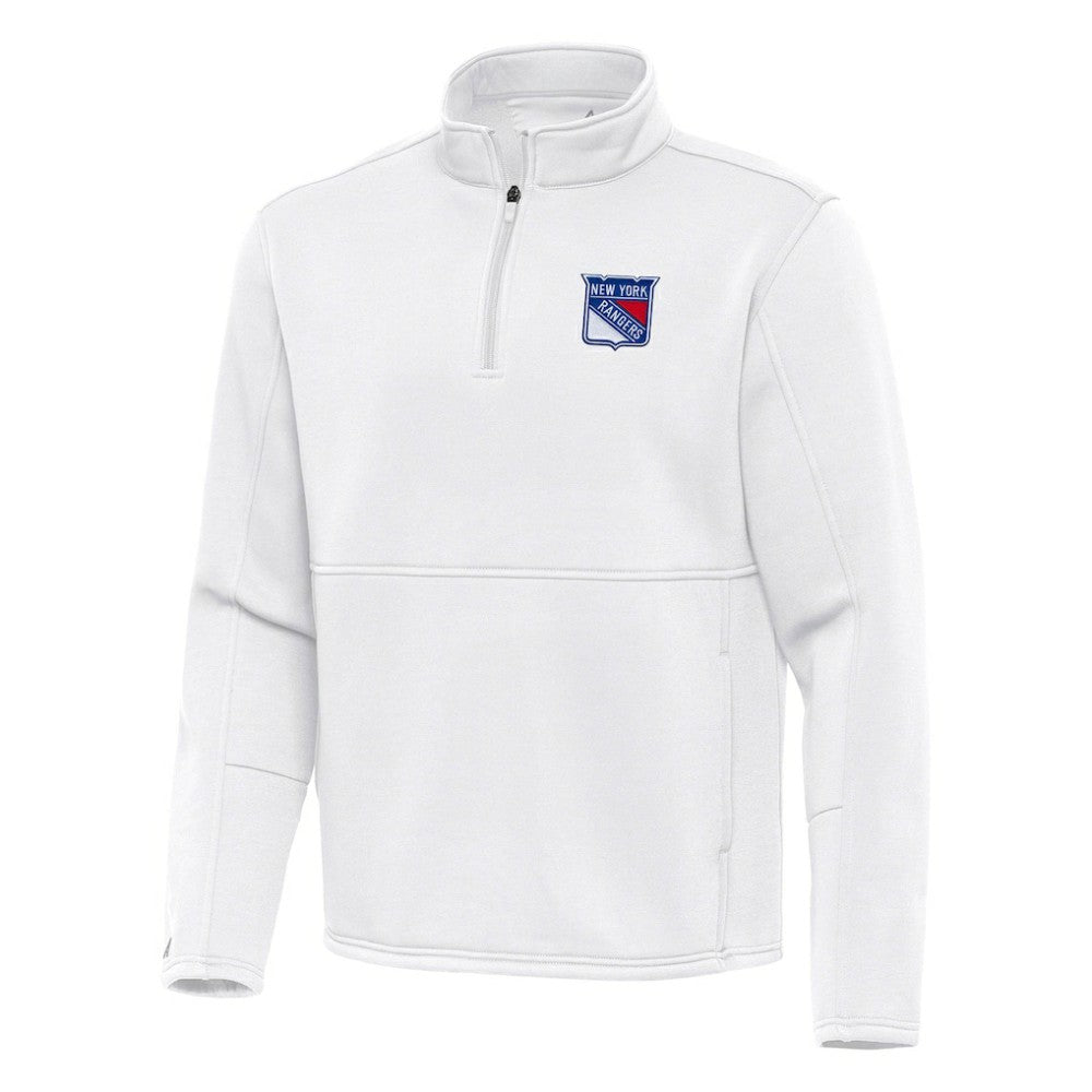 New York Rangers Antigua Twist Quarter-Zip Pullover Jacket - White - NHL 202264746