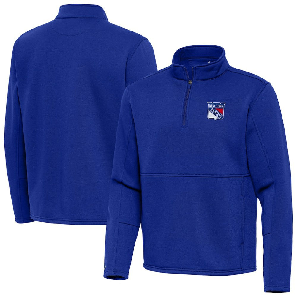New York Rangers Antigua Twist Quarter-Zip Pullover Jacket - Blue - NHL 202264759