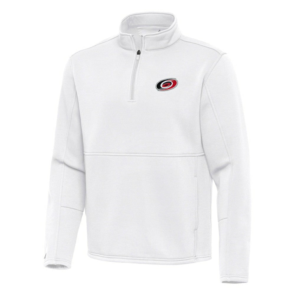 Carolina Hurricanes Antigua Twist Quarter-Zip Pullover Jacket - White - NHL 202264760