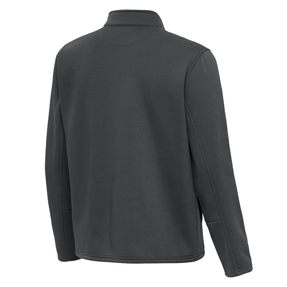 Anaheim Ducks Antigua Twist Quarter-Zip Pullover Jacket - Silver - NHL 202264767