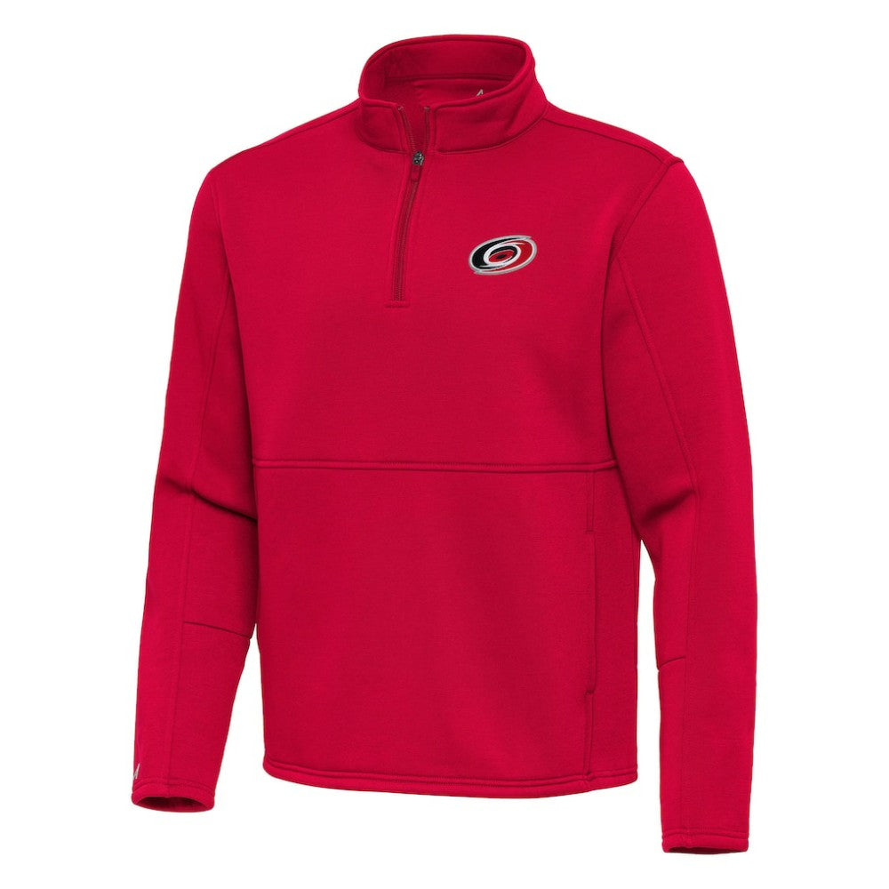 Carolina Hurricanes Antigua Twist Quarter-Zip Pullover Jacket - Red - NHL 202264770