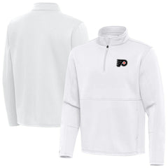 Philadelphia Flyers Antigua Twist Quarter-Zip Pullover Jacket - White - NHL 202264771