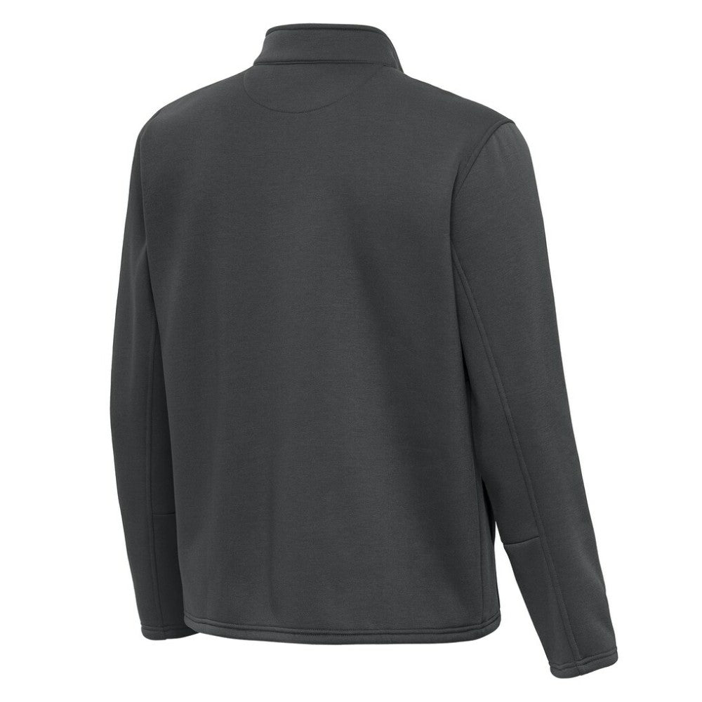 Washington Capitals Antigua Twist Quarter-Zip Pullover Jacket - Pewter - NHL 202264783