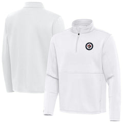 Winnipeg Jets Antigua Twist Quarter-Zip Pullover Jacket - White - NHL 202264787