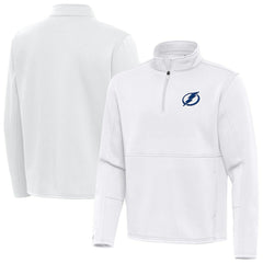 Tampa Bay Lightning Antigua Twist Quarter-Zip Pullover Jacket - White - NHL 202264790