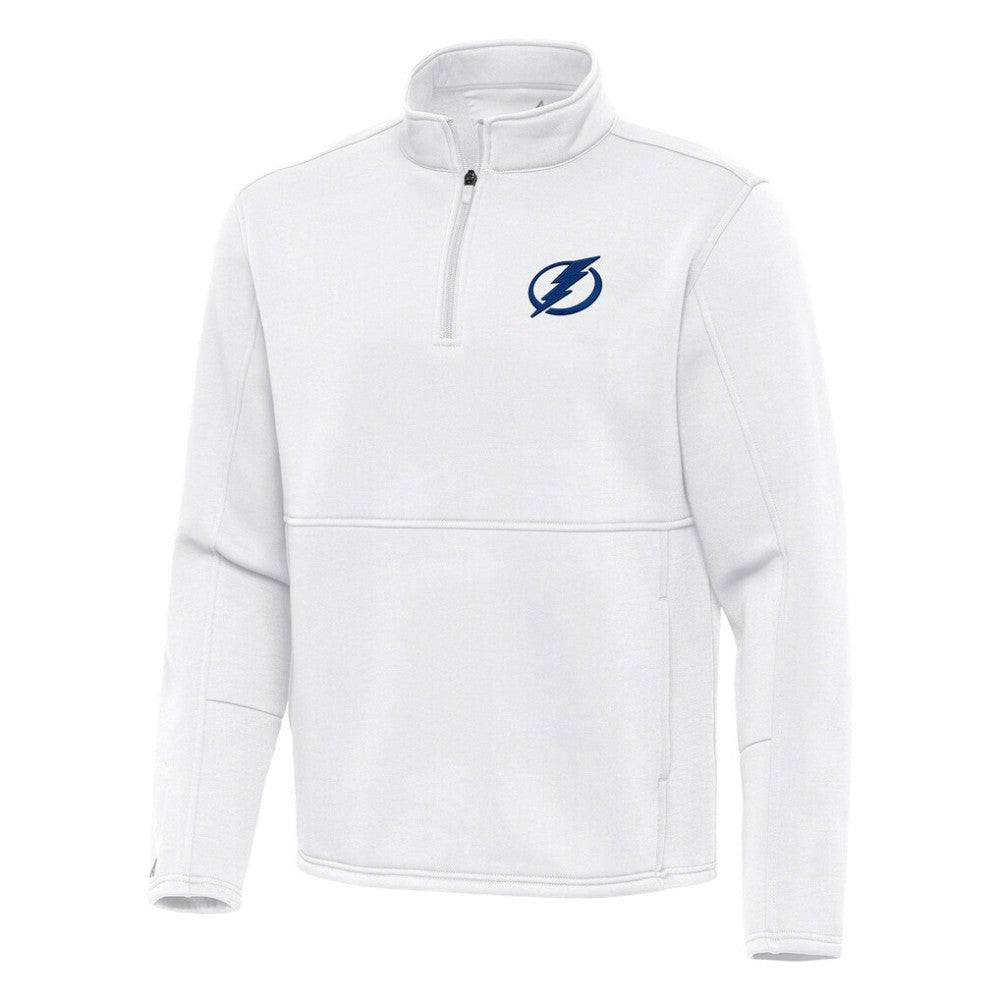 Tampa Bay Lightning Antigua Twist Quarter-Zip Pullover Jacket - White - NHL 202264790