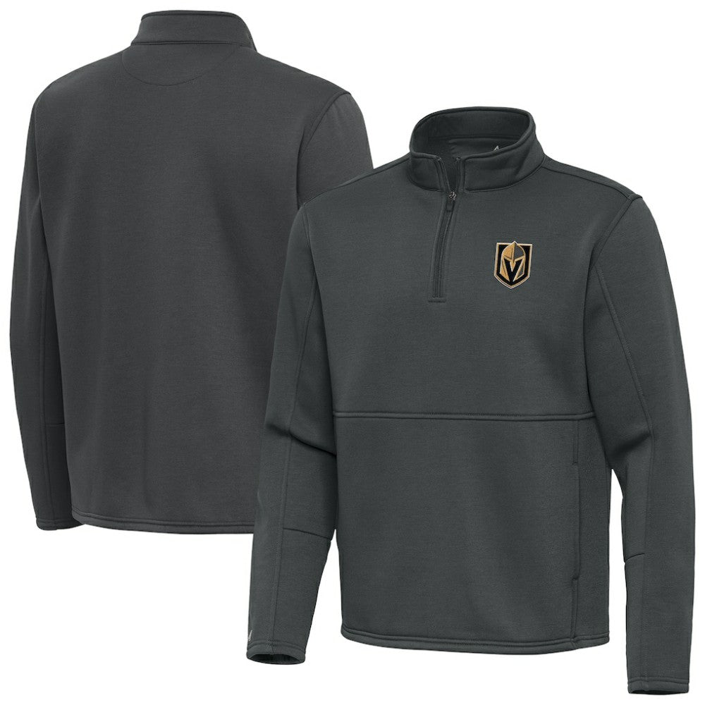 Vegas Golden Knights Antigua Twist Quarter-Zip Pullover Jacket - Pewter - NHL 202264793