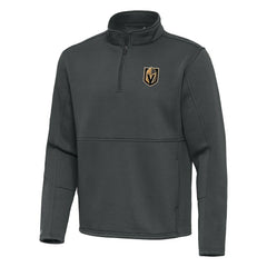 Vegas Golden Knights Antigua Twist Quarter-Zip Pullover Jacket - Pewter - NHL 202264793