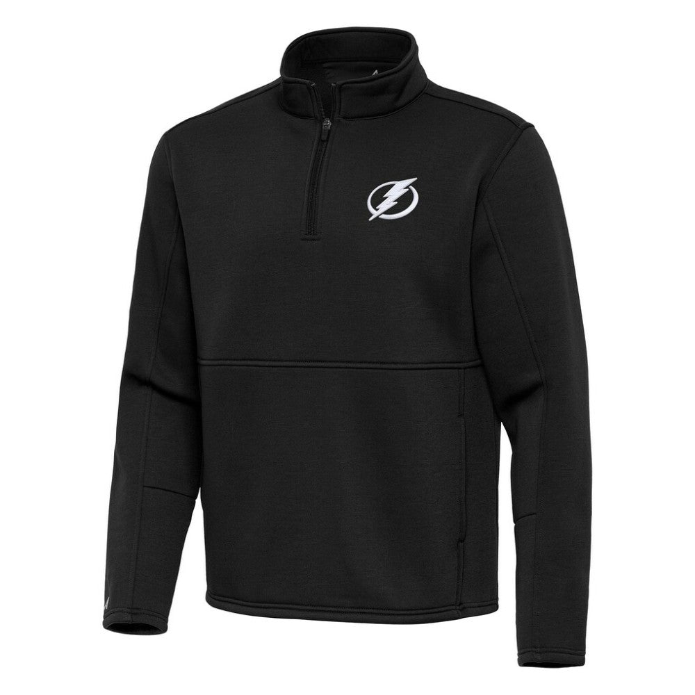 Tampa Bay Lightning Antigua Twist Quarter-Zip Pullover Jacket - Black - NHL 202264794