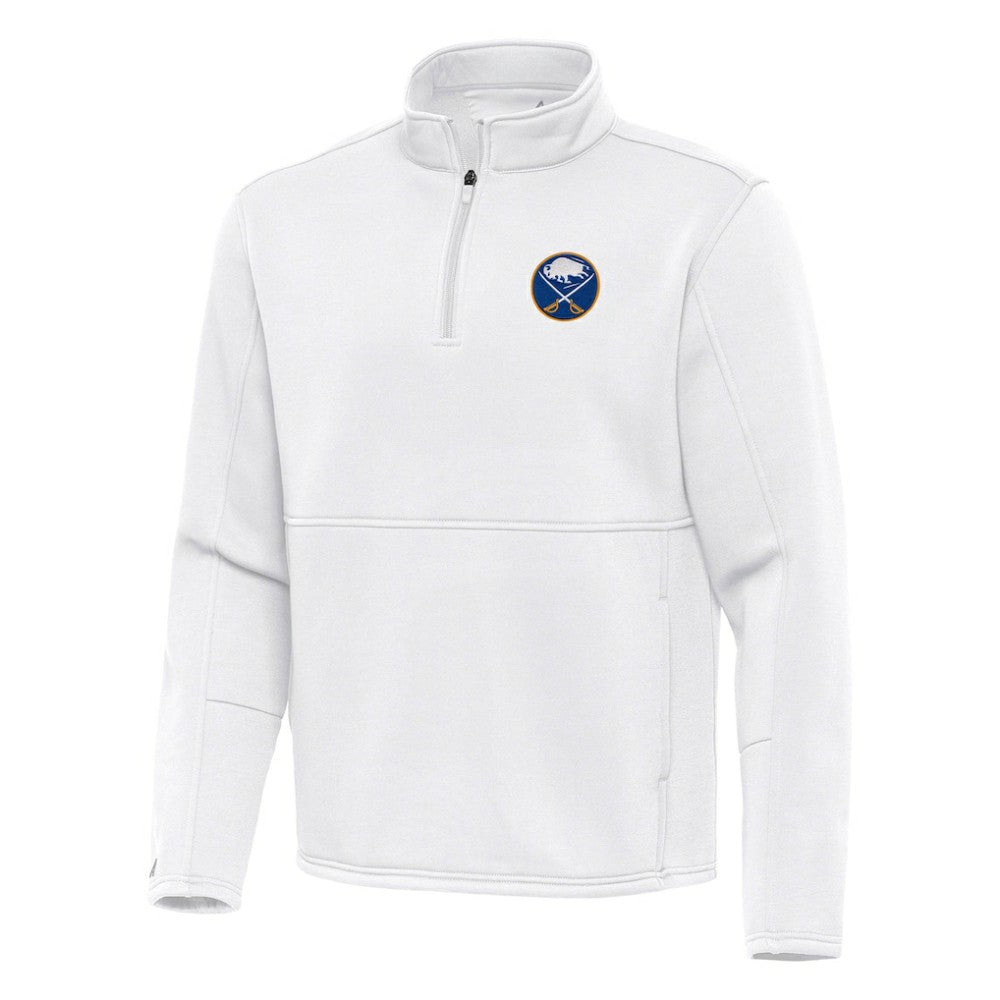 Buffalo Sabres Antigua Twist Quarter-Zip Pullover Jacket - White - NHL 202264803