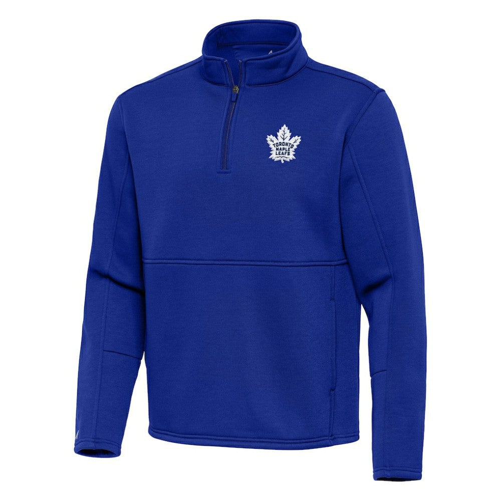 Toronto Maple Leafs Antigua Twist Quarter-Zip Pullover Jacket - Blue - NHL 202264805