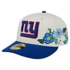 New York Giants New Era Tonal Floral 59FIFTY Fitted Hat Cream/Royal