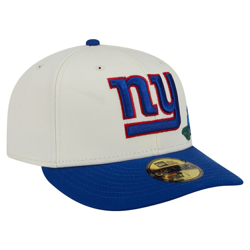 New York Giants New Era Tonal Floral 59FIFTY Fitted Hat Cream/Royal