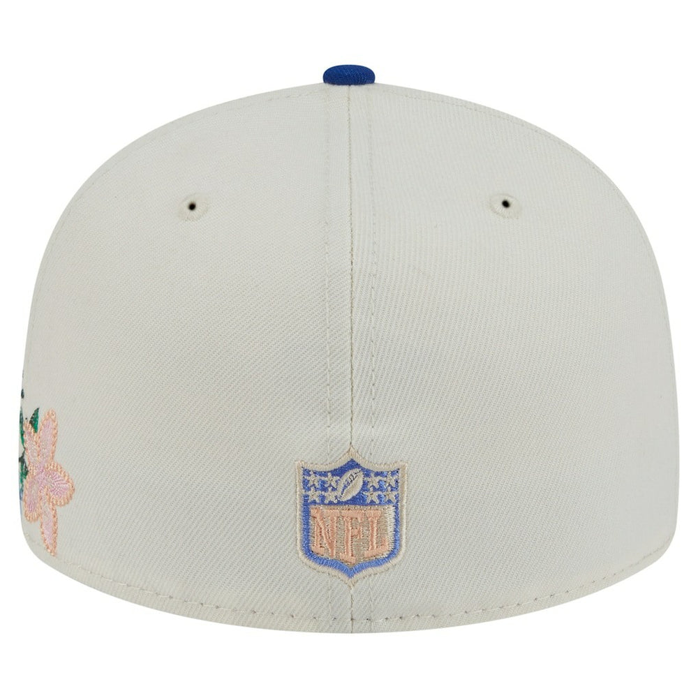 New York Giants New Era Tonal Floral 59FIFTY Fitted Hat Cream/Royal