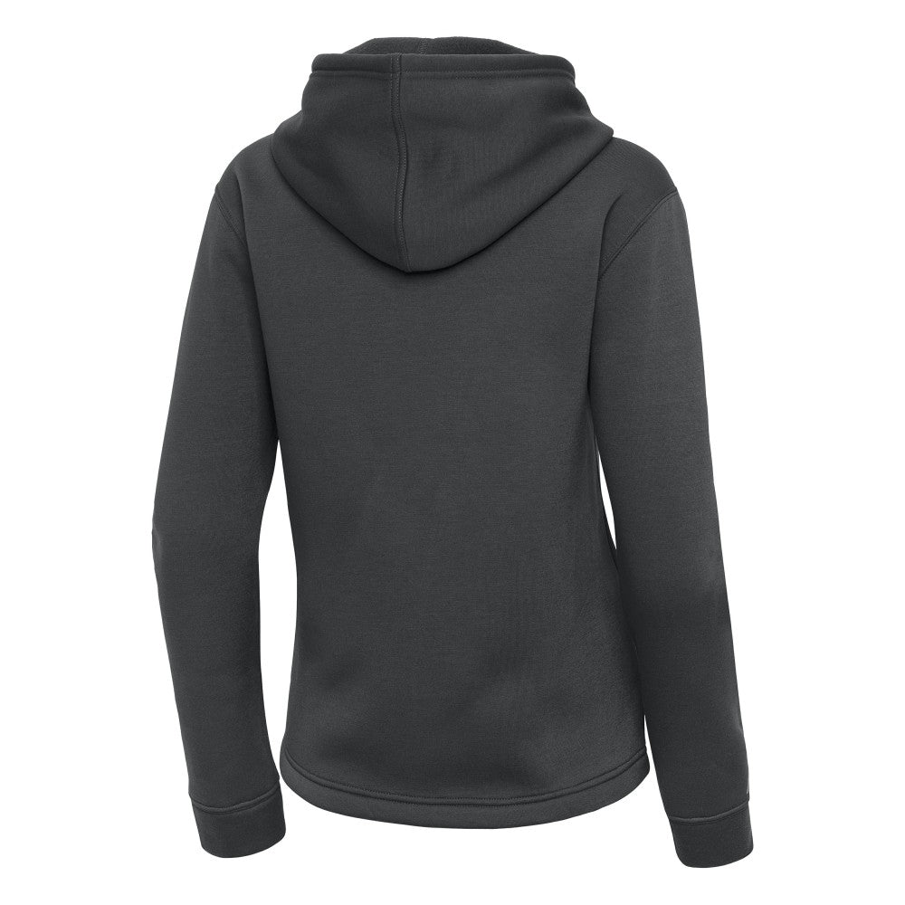 New York Mets Antigua Women's Contemporary Quarter-Zip Hoodie - Pewter - MLB Lifestyle