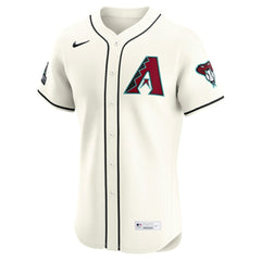 Arizona Diamondbacks Nike Home Elite Jersey - Cream - Nike Discount