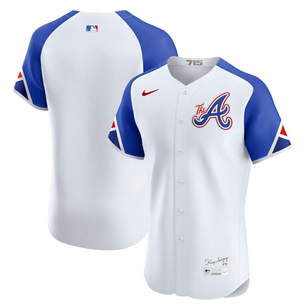 Atlanta Braves Nike City Connect Elite Jersey - White - Nike on Sale