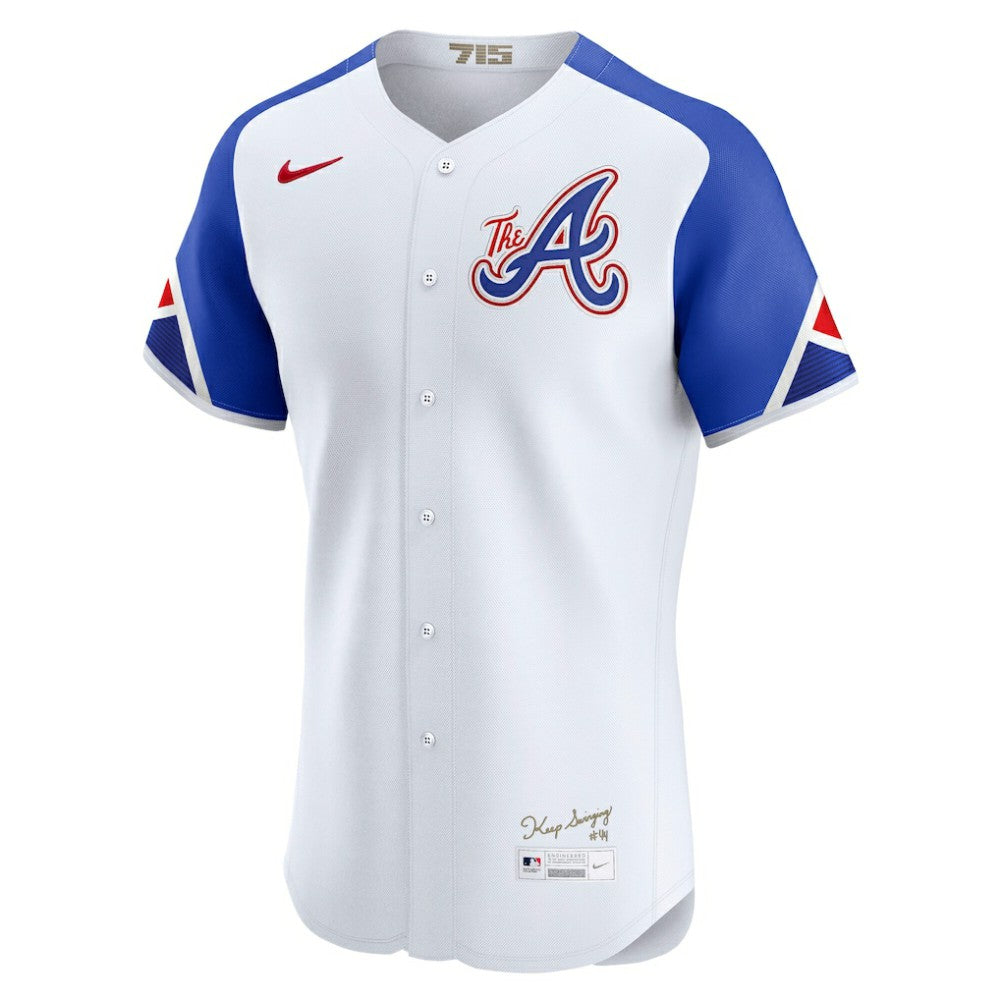 Atlanta Braves Nike City Connect Elite Jersey - White - Nike on Sale