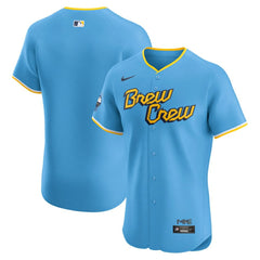 Milwaukee Brewers Nike City Connect  Elite Jersey - Powder Blue - Nike Sale