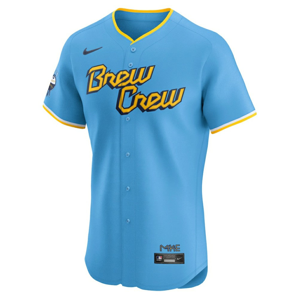 Milwaukee Brewers Nike City Connect  Elite Jersey - Powder Blue - Nike Sale
