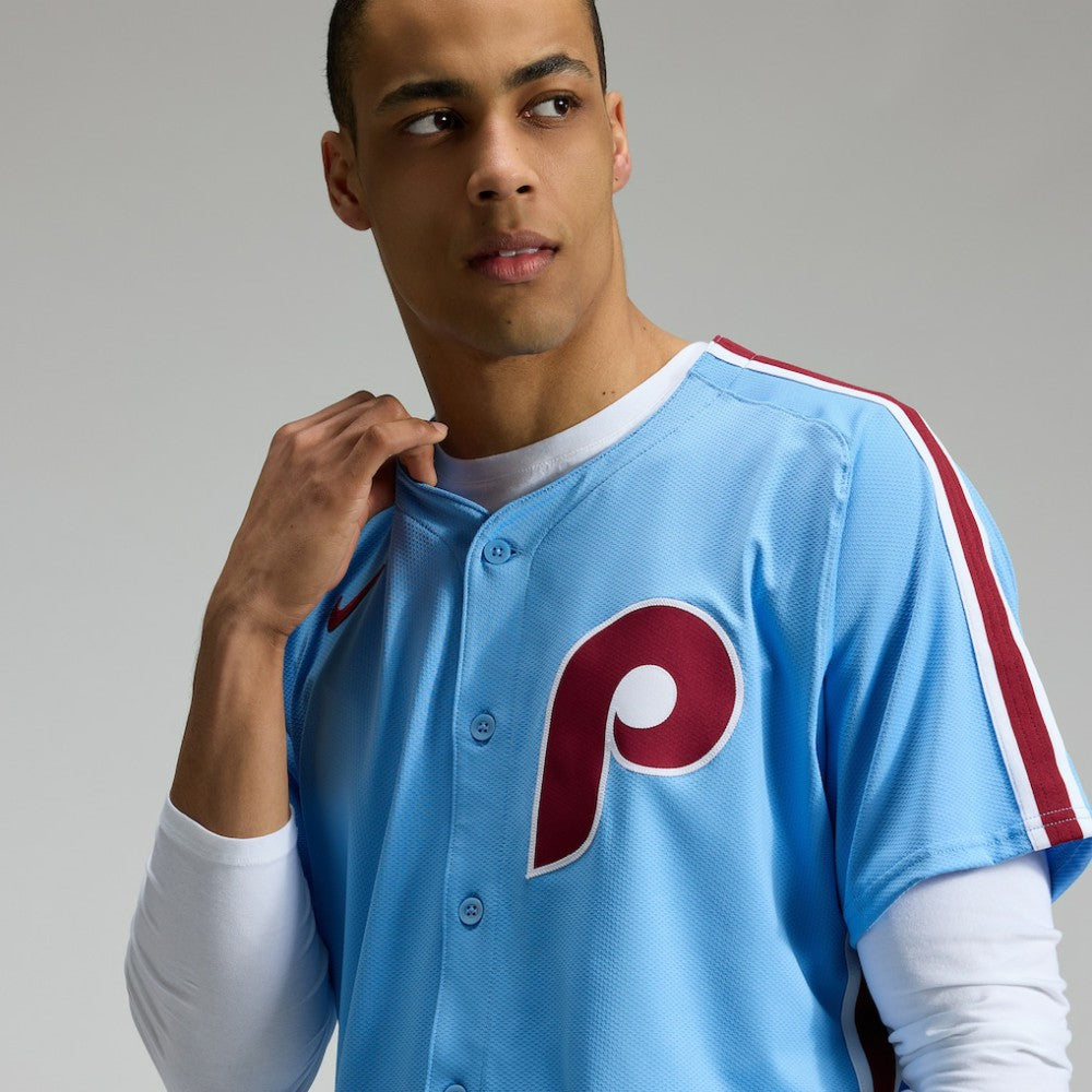 Philadelphia Phillies Nike Alternate Elite Jersey - Light Blue - Nike Discount
