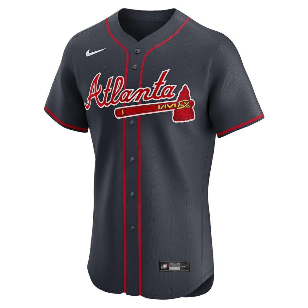 Atlanta Braves Nike Alternate Elite Jersey - Navy - Nike Sale
