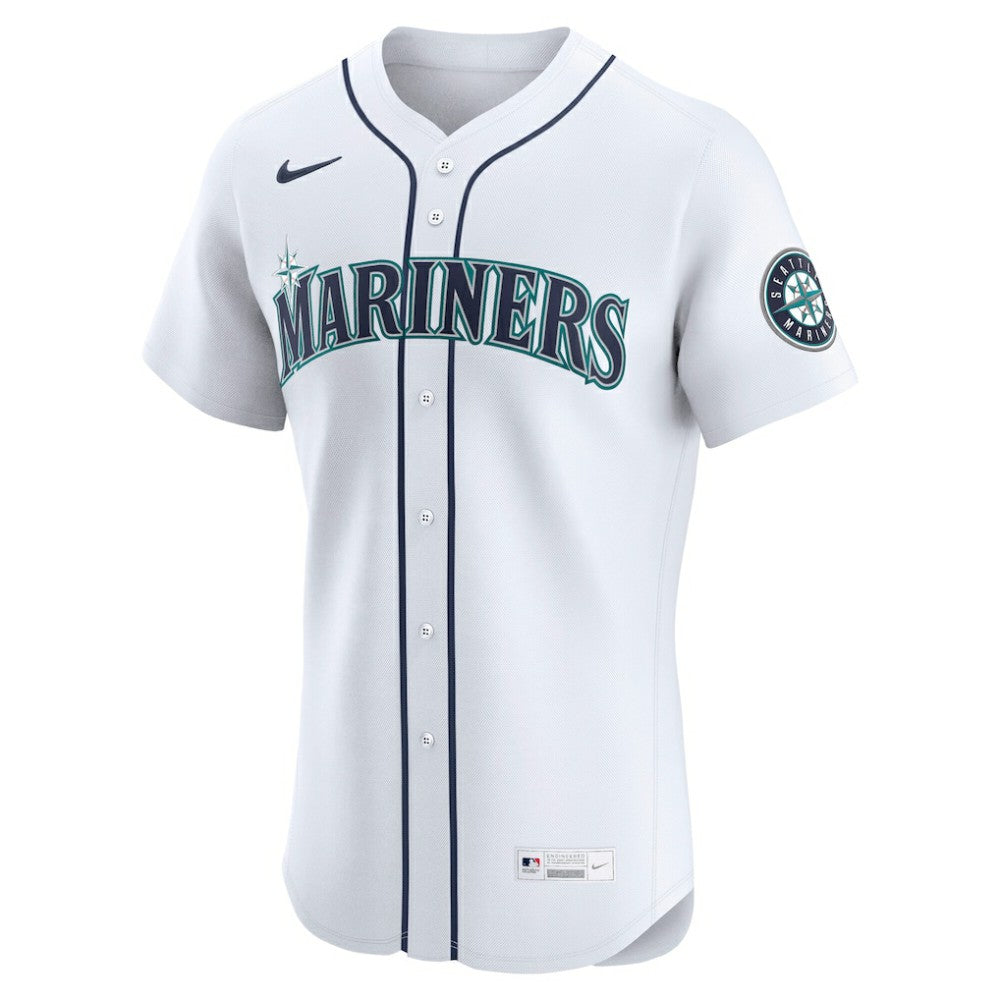 Seattle Mariners Nike Home Elite Jersey - White - Nike on Sale