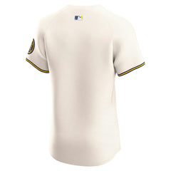 Milwaukee Brewers Nike Home Elite Jersey - Cream - Nike Sale