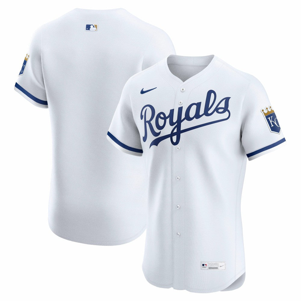Kansas City Royals Nike Home Elite Jersey - White - Nike Online