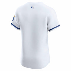 Kansas City Royals Nike Home Elite Jersey - White - Nike Online