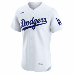 Los Angeles Dodgers Nike Home Elite Jersey - White - Nike Discount