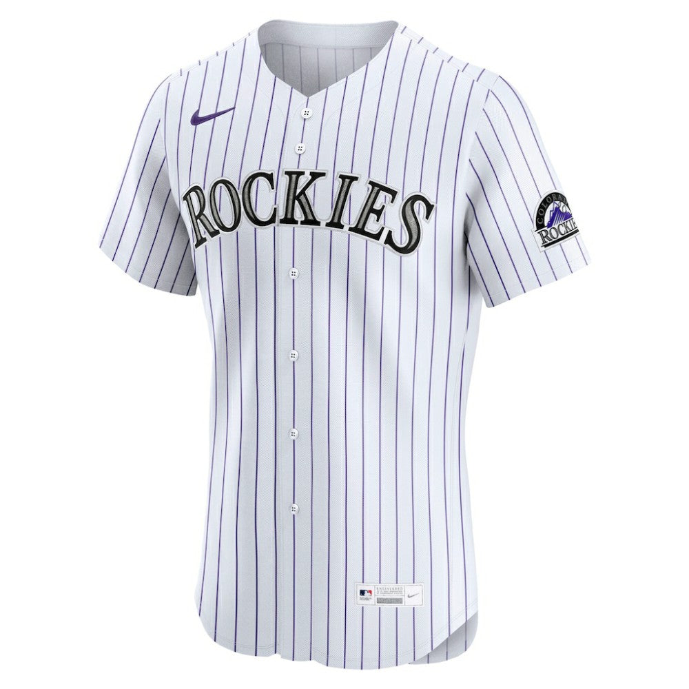 Colorado Rockies Nike Home Elite Jersey - White - Nike on Sale
