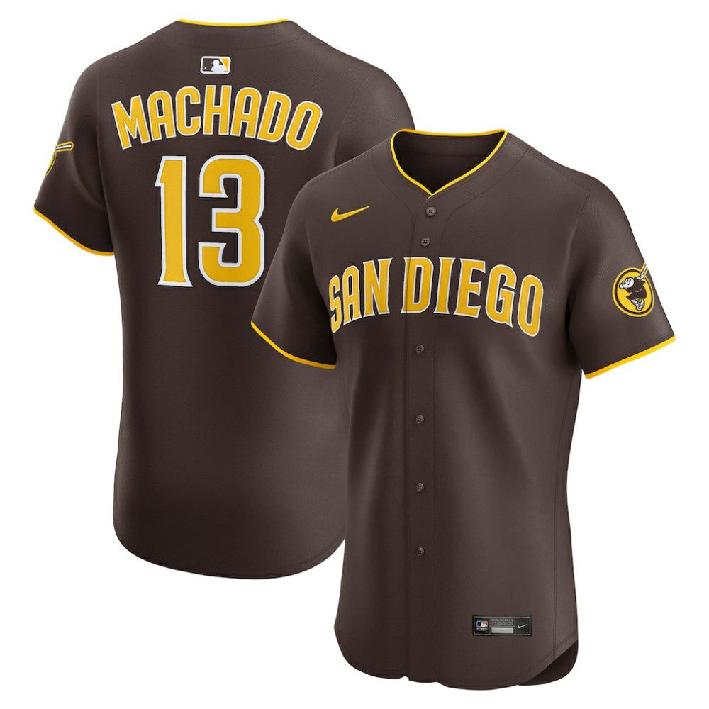 Manny Machado San Diego Padres Nike Road Elite Jersey - Brown - Nike on Sale