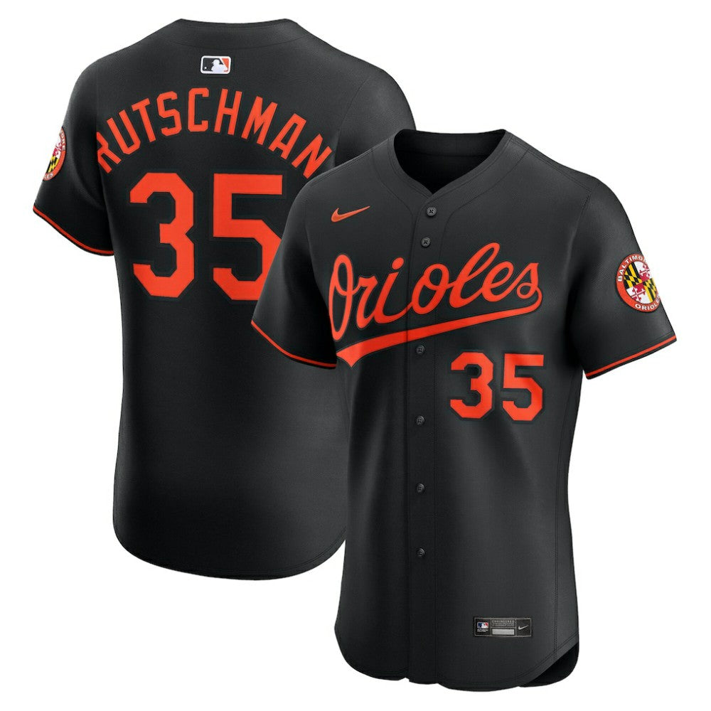 Adley Rutschman Baltimore Orioles Nike Alternate Elite Jersey - Black - Nike Lifestyle