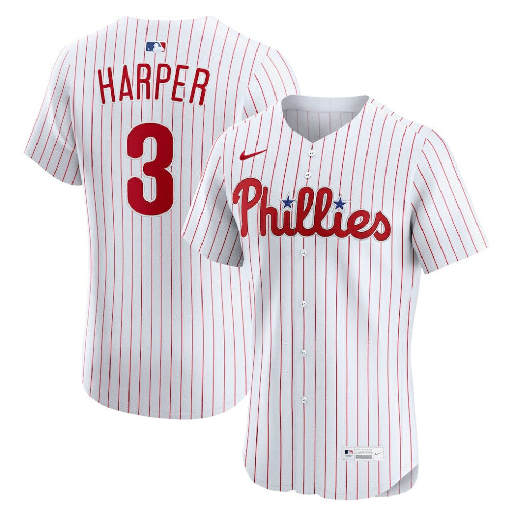 Bryce Harper Philadelphia Phillies Nike Home Elite Jersey - White - Nike Sale