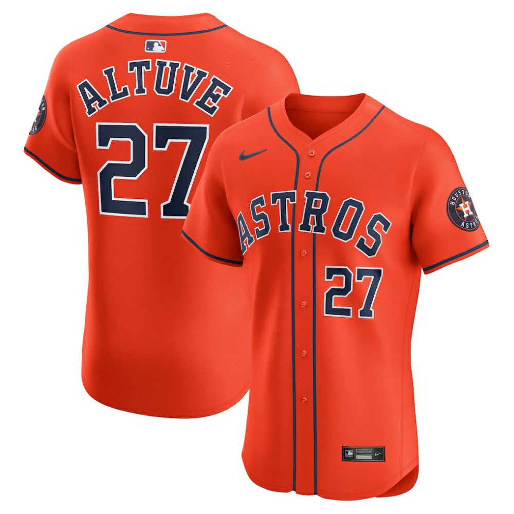 Jose Altuve Houston Astros Nike Alternate Elite Player Jersey - Orange - Nike Discount