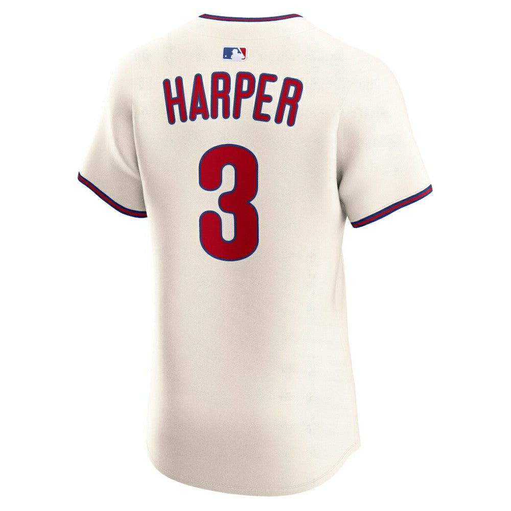 Bryce Harper Philadelphia Phillies Nike Alternate 2 Elite Jersey - Cream - Nike Lifestyle