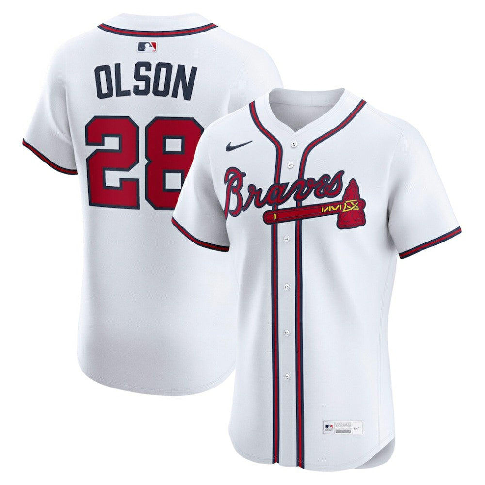 Matt Olson Atlanta Braves Nike Home Elite Player Jersey - White - Nike Lifestyle