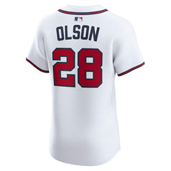Matt Olson Atlanta Braves Nike Home Elite Player Jersey - White - Nike Lifestyle