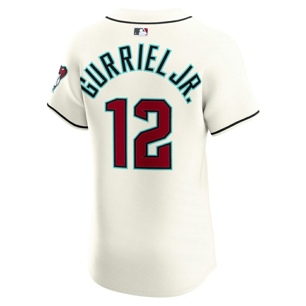 Lourdes Gurriel Jr. Arizona Diamondbacks Nike Home Elite Jersey - Cream - Nike Sale
