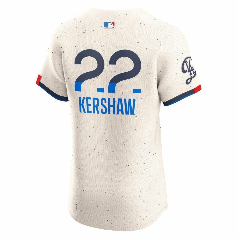 Clayton Kershaw Los Angeles Dodgers Nike City Connect Elite Jersey - Cream - Nike Sale